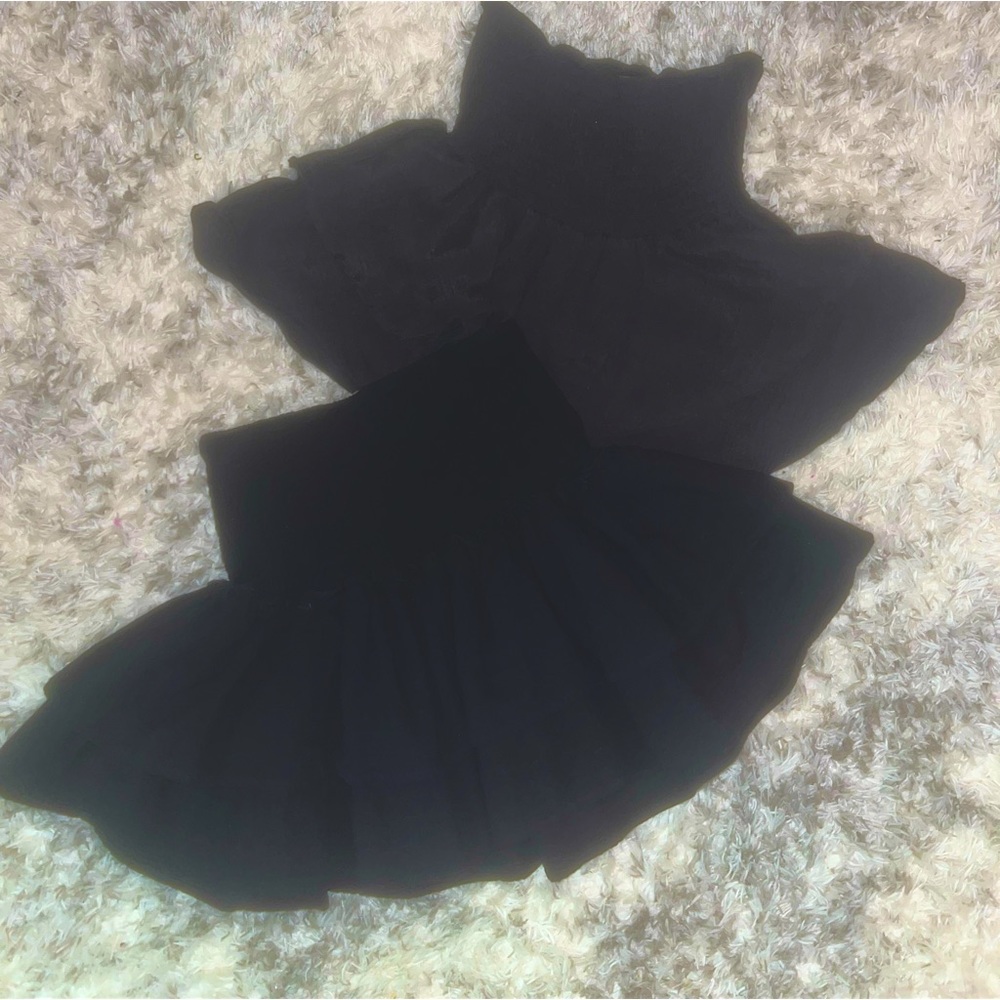 black Shein skirts size m
